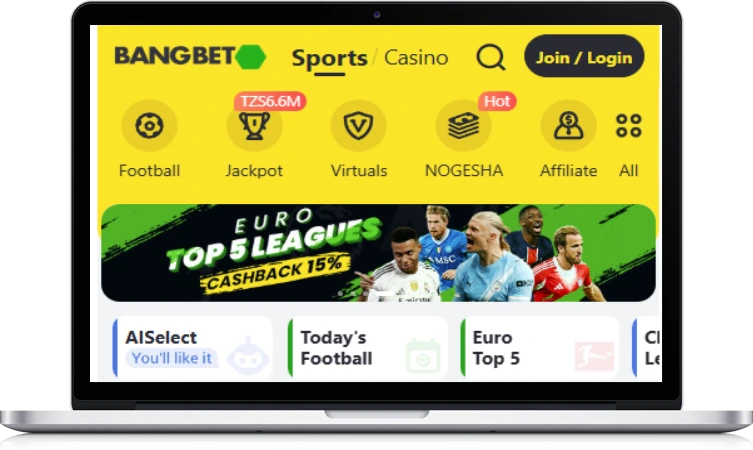 Bangbet Tanzania mobile app preview
